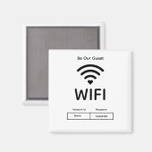 Unser Gäst-WLAN-Passwort Magnet (Vorderseite/Rückseite)