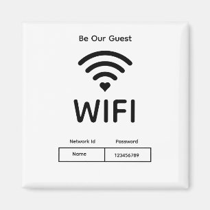 Unser Gäste-Wifi-Passwort  Magnet