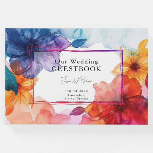 Unser Gästebuch Anemone Dreamscape Hochzeit (Vorderseite)