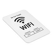 Unser Gästekennwort Flexibles Foto Magnet (Rechte Seite)