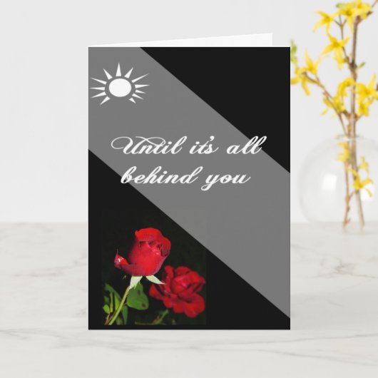 Unser Gebetsglauben und Gott sind hinter dir Karte (Gelbe Blume)