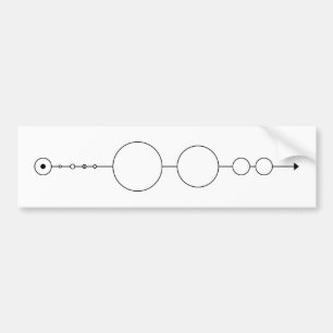 unser geometrisches Sonnensystem Autoaufkleber