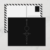 unser geometrisches Sonnensystem Postkarte (Vorne/Hinten)