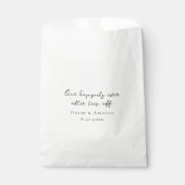 'Unser Glücklich Bis Ans Ende Tees Off' Benutzerde Geschenktütchen (Vorderseite)