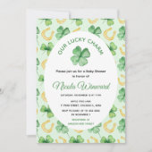 Unser Glücksbringer-St.-Patrick-Baby-Shower Einladung (Vorderseite)