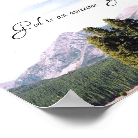 Unser Gott ist ein phantastischer Gott! Poster (Ecke)