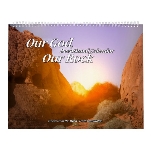 Unser Gott unsere Seite des Felsen-Devotional Kalender (Titelbild)
