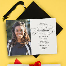 Unser Graduate Classic Script Foto Abschluss