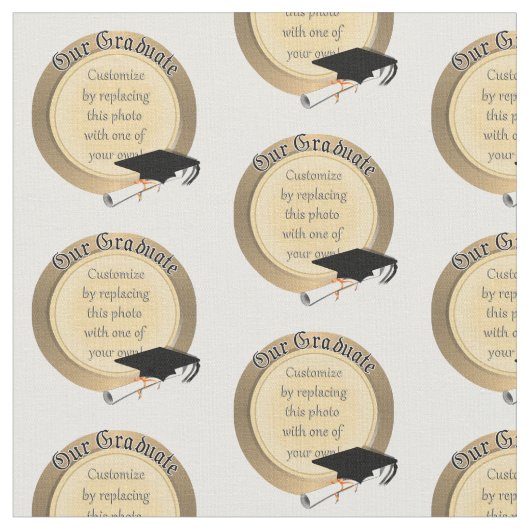 "Unser Graduate"-Foto Stoff (Nahaufnahme)