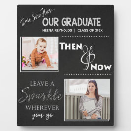 Unser Graduate Then & Now 2024 Abschluss Foto Fotoplatte