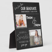 Unser Graduate Then & Now 2024 Abschluss Foto Fotoplatte (Seite)