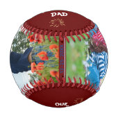 Unser Grand Slam Vater 2 Fotos Datum Baseball (Vorderseite)