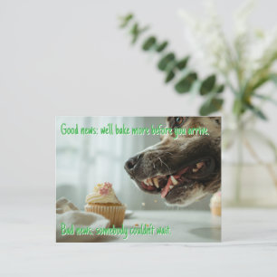 Unser Great Dane Qualitätsprüfer arbeitet hart für Postkarte