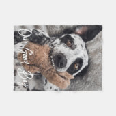 Unser guter Junge Custom Hund Foto Fleece Blanket (Vorderseite (Horizontal))