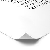 UNSER HAUS-Angebot drucken Poster (Ecke)