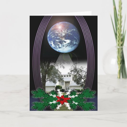 Unser Haus Feiertagskarte (Vorderseite)