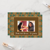 Unser Haus zu Ihrem Glück Karte (Vorderseite/Rückseite Beispiel)