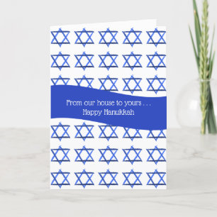 Unser Haus zu Ihrem - Happy Hanukkah Holiday Card Feiertagskarte