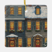 Unser Haus zu Ihrem Weihnachtsornament (Vorderseite)