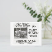 Unser Heavy Service Bicycle - Vintag Americana Postkarte (Stehend Vorderseite)