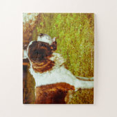 Unser Heiliger Bernard unser Haustier Puzzle (Vertikal)