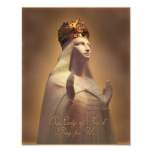 UNSER HEILIGES BILD DAMEN-OF KNOCK PRAY FOR US FOTODRUCK