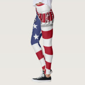 Unser Held mit der Flagge Amerikas Leggings (Links)