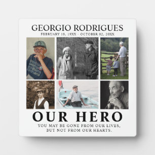 Unser Helden-Collage Memorial Fotoplatte