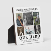 Unser Helden-Collage Memorial Fotoplatte (Vorderseite)