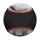 Unser Helden-Vater | Bester Vater je FotoCollage Baseball (Rückseite)