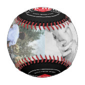 Unser Helden-Vater | Bester Vater je FotoCollage Baseball (Vorderseite)