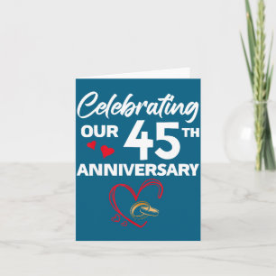 Unser Hemd zum 45. Hochzeitstag 45 Karte
