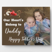 Unser Herz gehört zu Daddy Fotoplatte (Vorderseite)