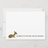 Unser Hirschsüßkind zum Geburtstag Einladung (Rückseite)