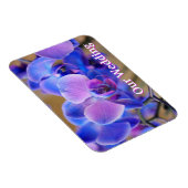 Unser Hochzeitblau und rosa Orchid Magnet (Rechte Seite)