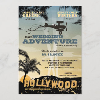 Unser Hochzeits-Abenteuer - Hochzeits-Einladung Einladung