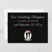 Unser Hochzeitsempfang Niedliches Paar Postkarte (Vorne/Hinten)