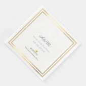 unser Hochzeitsempfang Serviette (Ecke)