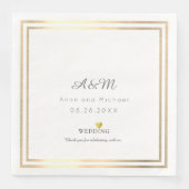 unser Hochzeitsempfang Serviette (Vorderseite)