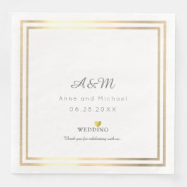 unser Hochzeitsempfang Serviette