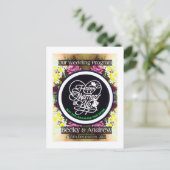 Unser Hochzeitsprogramm Postkarte (Stehend Vorderseite)