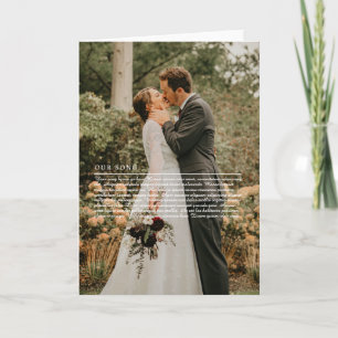 Unser Hochzeitssong-Texte-Jubiläum Karte