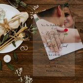 Unser Hochzeitstag Acryleinladungen