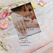 Unser Hochzeitstag Acryleinladungen