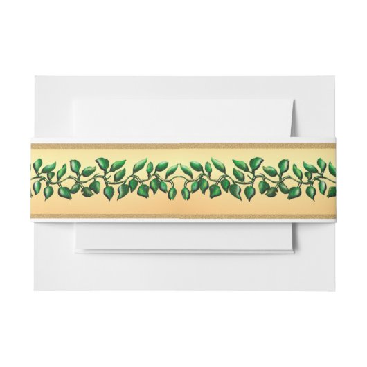 Unser Hochzeitstag Bauchband Einladungsbanderole (Vorderseite Beispiel)