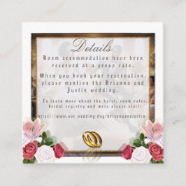 Unser Hochzeitstag, Bliss Elegant Begleitkarte