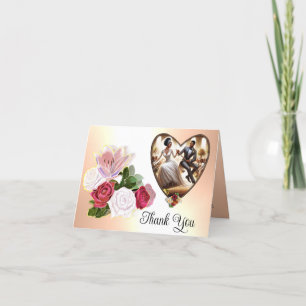 Unser Hochzeitstag, Bliss Elegant Dankeskarte