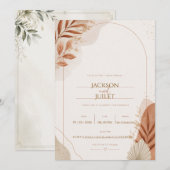 Unser Hochzeitstag Einladung (Vorne/Hinten)