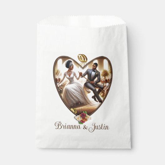 Unser Hochzeitstag Geschenktütchen (Vorderseite)