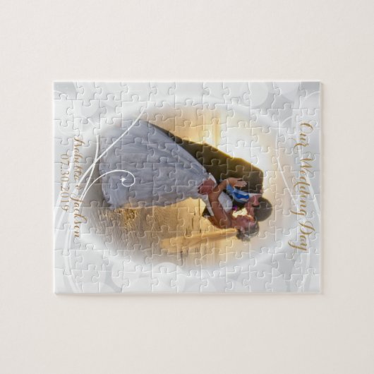 Unser Hochzeitstag / Jahrestag - DIY-Foto Puzzle (Horizontal)